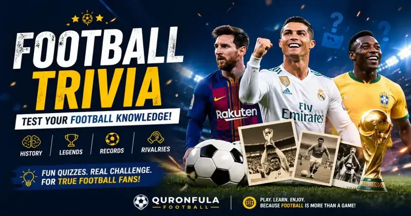 Football trivia quiz covering history, rivalries, and records