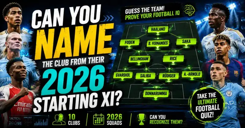 Can You Name the Club From Their 2026 Starting XI?