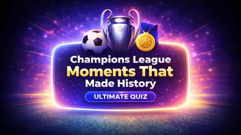 Abstract blue and purple gradient background representing a dramatic Champions League night