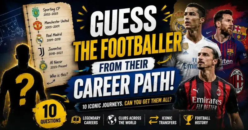 Football legends identified by their career path journeys