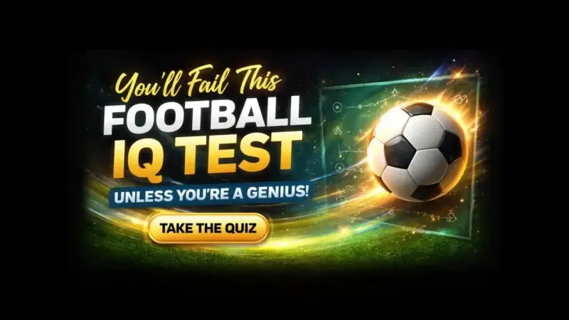 Abstract football-themed gradient background representing tactical intelligence quiz