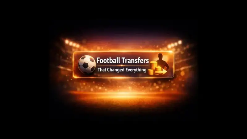 Abstract football-themed gradient background for a transfers quiz