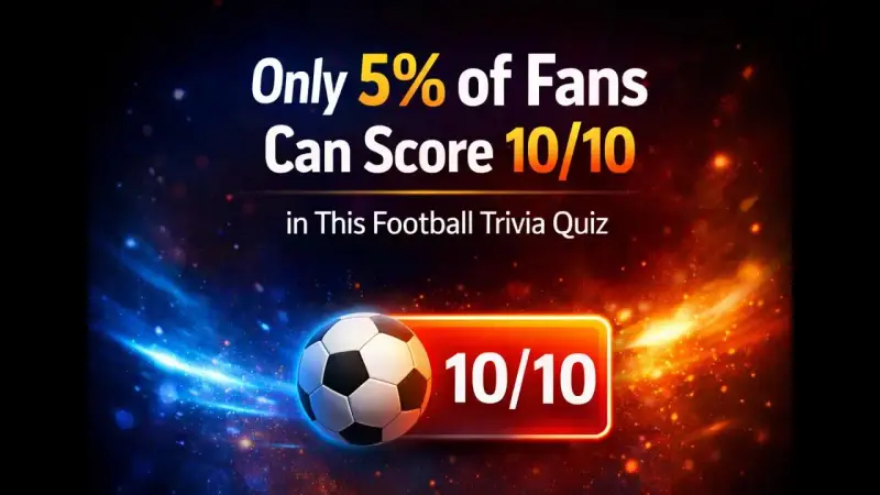 football trivia quiz challenge with glowing stadium lights background
