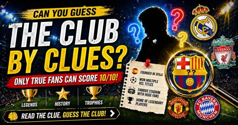 guess football club by clues quiz banner