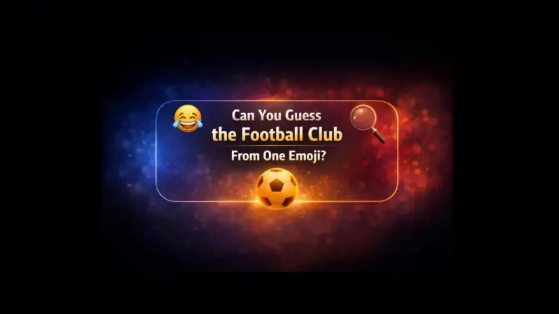 Abstract football themed gradient background with emoji concept