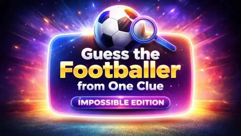 Abstract football-themed gradient background for a one-clue football quiz