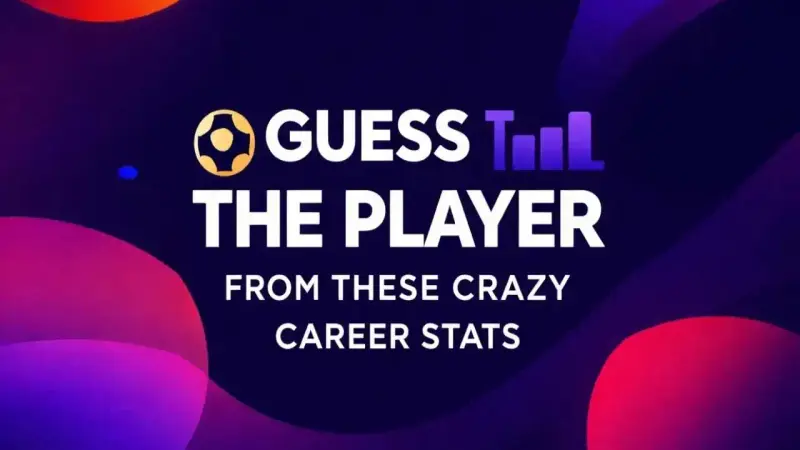 Football quiz about guessing players from career statistics