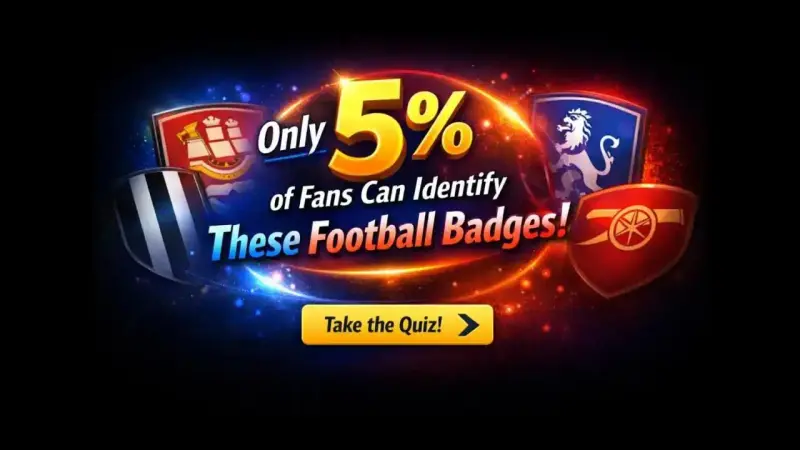 Abstract football badge quiz background