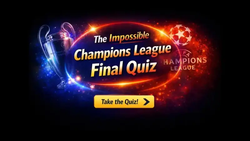 Abstract Champions League final quiz background