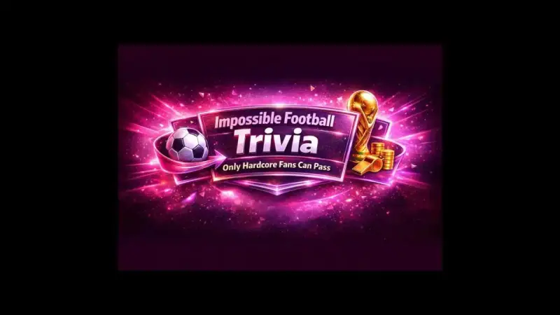 Dark dramatic football-themed gradient background symbolizing extreme trivia challenge