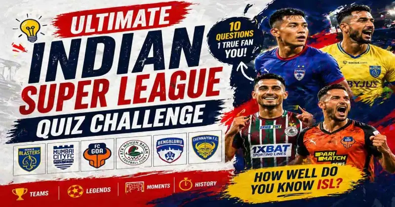 Indian Super League quiz challenge with clubs and players