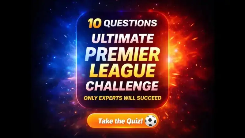 Premier League quiz challenge abstract background