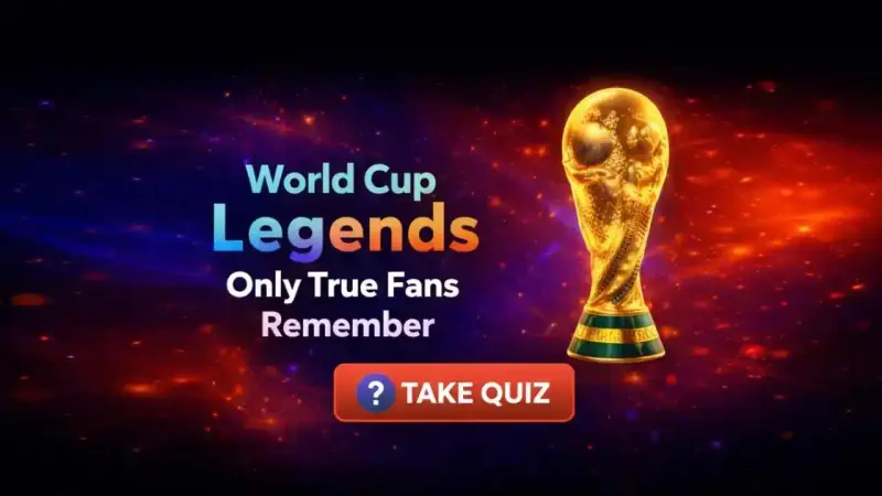World Cup football legends quiz banner