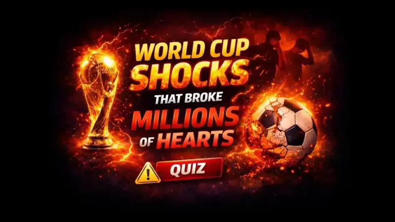 Abstract dramatic background representing shocking World Cup moments